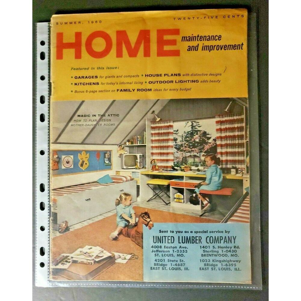 United Lumber CO Home Maintenance & Improvement Magazines - Summer 1960 M571